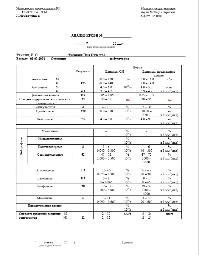 Купить справку анализ спермограммы в Москве Заказать справку анализ спермограммы — Москва